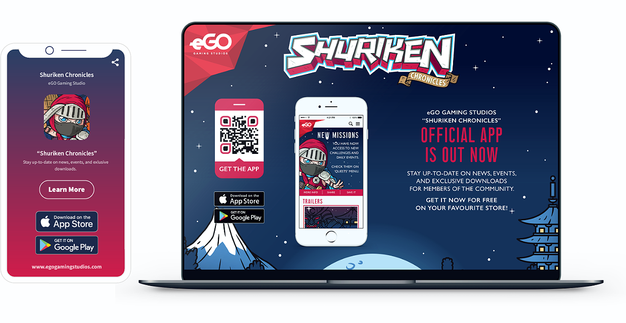 Ide QR Code di situs web yang mempromosikan penginstalan aplikasi di toko aplikasi seluler